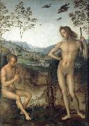 Pietro vannucci called IL perugino Apollo and Marilyn income Ah painting